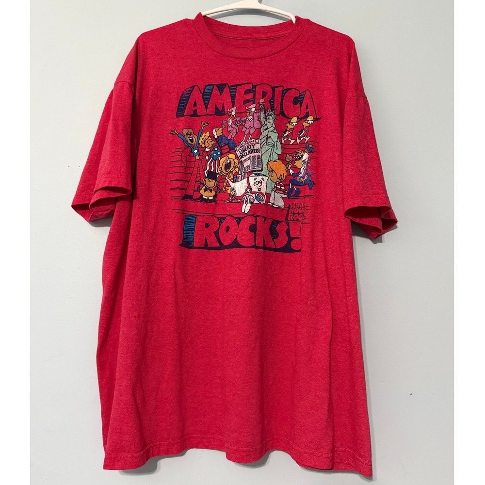 Ripple Junction Women's 2X Schoolhouse Rock America Rocks Graphic T-Shirt 2151
